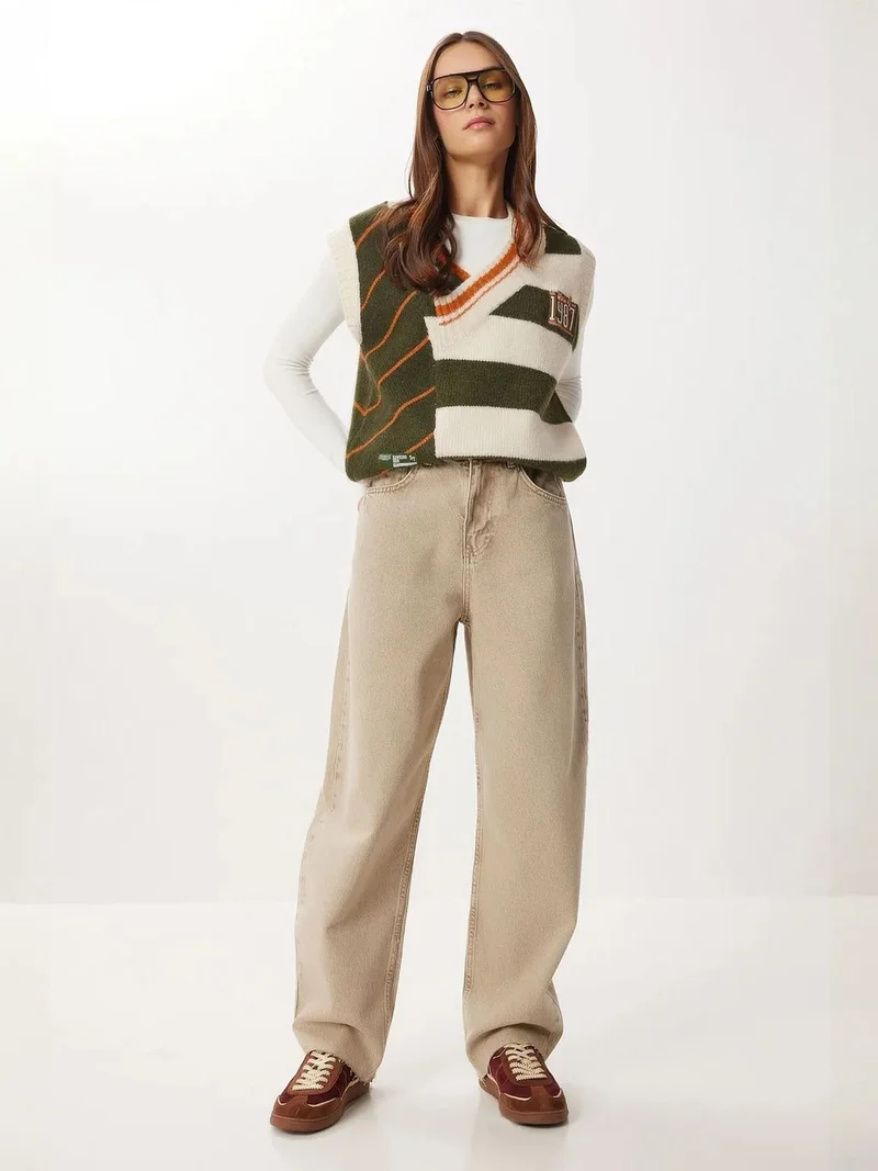 Happiness İstanbul ISTANBUL Normal Waist Baggy Fit Denim Jeans